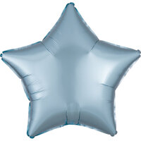 Folieballon pastel blauw ster 43 cm Folieballon pastel blauw ster 43 cm