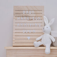 Ginger Ray - Hello Baby - Wooden Letter Board