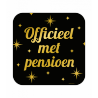 Huldeschild Decoratie Classy - Pensioen - Zwart-Goud