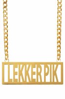 Ketting Lekker Pik Goud - Foute Party - Jaren 80 Disco Ketting Lekker Pik Goud - Foute Party - Jaren 80 Disco