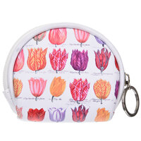 Portemonnee klein - Wit met Tulpen Kleurrijk - Souvenir