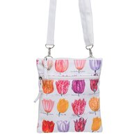 Nektas - Wit met Kleurrijke Tulpen - Reistas Souvenir