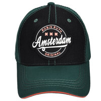 Pet Groen-Zwart - Cap Amsterdam Original - Volwassenen