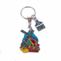 Sleutelhanger Souvenir - Molen - Klomp - Tulpen - Zaans Huisje