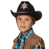 Cowboyhoed Sheriff - Zwart - Kinderen Cowboyhoed Sheriff - Zwart - Kinderen