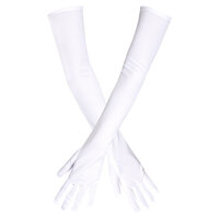 Handschoenen Wit Lang - Jaren 20 Charleston - Volwassenen Handschoenen Wit Lang - Jaren 20 Charleston - Volwassenen