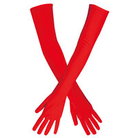 Handschoenen Rood Lang - Jaren 20 Charleston - Volwassenen Handschoenen Rood Lang - Jaren 20 Charleston - Volwassenen