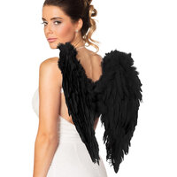 Engelen Vleugels - Halloween - Fantasy Veren - Zwart - Vrouwen Engelen Vleugels - Halloween - Fantasy Veren - Zwart - Vrouwen