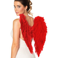 Engelen Vleugels - Halloween - Fantasy Veren - Rood - Vrouwen Engelen Vleugels - Halloween - Fantasy Veren - Rood - Vrouwen