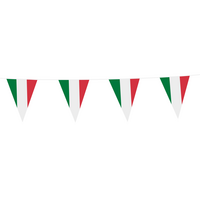 Vlaggenlijn Italië  - Landen Vlaggen - 10 meter Vlaggenlijn Italië  - Landen Vlaggen - 10 meter