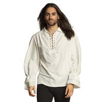 Piraten Shirt - Wit - Volwassenen Piraten Shirt - Wit - Volwassenen