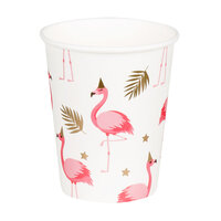 Hawaii Bekertjes - Flamingo Party - Goud-Wit - 10 stuks Hawaii Bekertjes - Flamingo Party - Goud-Wit - 10 stuks