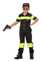Politiepak Nederland - Vest en Broek - Geel-Zwart - Kinderen Politiepak Nederland - Vest en Broek - Geel-Zwart - Kinderen