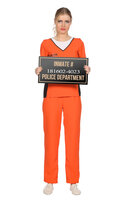 Boevenpak Oranje Jailbird - Dames