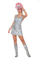 Jurkje Zilver Bling - Festival - Glitter en Glamour - Dames