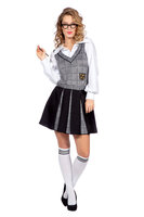 Schoolgirl Kostuum Ruitjes - Dames