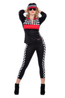 Race Girl Kostuum - Formule 1 Jumpsuit - Dames Race Girl Kostuum - Formule 1 Jumpsuit - Dames