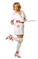 Verpleegster Jurk - Zuster Kostuum Wit - Dames