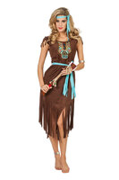 Indiaanse Jurk - Apache Kostuum met Kralen - Dames Indiaanse Jurk - Apache Kostuum met Kralen - Dames