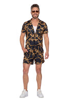 Festival Setje Zwart-Goud - Beach Feestje Zomer - Heren Festival Setje Zwart-Goud - Beach Feestje Zomer - Heren