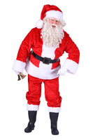 Kerstman Kostuum - Pluche 4 delig