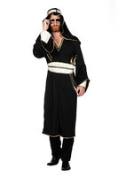 Ali Baba Kostuum Zwart - 1001 Nacht - Arabisch Sheik - Midden-Oosten - Heren Ali Baba Kostuum Zwart - 1001 Nacht - Arabisch Sheik - Midden-Oosten - Heren