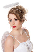 Aureool - Wit met Glitter Zilver - Engel Halo