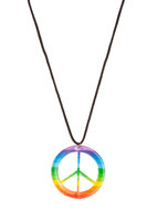 Peace Ketting Kleurrijk - Jaren 60 & 70