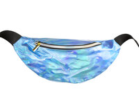 Heuptasje Blauw Holografisch - Disco Jaren 80 & 90 - Fout Feest Heuptasje Blauw Holografisch - Disco Jaren 80 & 90 - Fout Feest