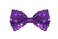 Strikje - Pailletten - Paars