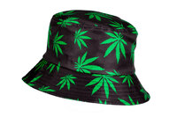 Bucket Hat Wiet - Katoen - Zwart-Groen - Volwassenen