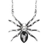 Ketting Spin Zilver - Spider Black Widow - Halloween Ketting Ketting Spin Zilver - Spider Black Widow - Halloween Ketting