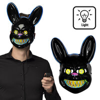 Masker Killer Konijn - LED Licht - Horror Masker Halloween