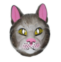 Dieren Masker - Kat Huisdier - Plastic - Volwassenen