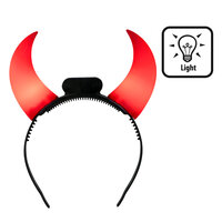 Duivel Hoorntjes - Tiara Hoorntjes Duivel - LED Duivel Hoorntjes - Tiara Hoorntjes Duivel - LED
