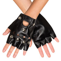Punk Handschoenen - Biker Handschoenen Zwart