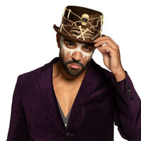 Hoed Voodoo Kalfu - Halloween Schedel Hoed - Volwassenen