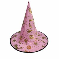 Heksenhoed roze/goud Heksenhoed roze/goud