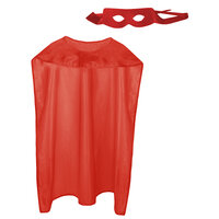 Set Hero Rood - Superheld - Cape en Masker - Volwassenen Set Hero Rood - Superheld - Cape en Masker - Volwassenen