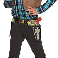 Cowboy Holster - Dubbel Zwart - Kinderen Cowboy Holster - Dubbel Zwart - Kinderen