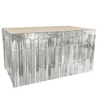 Tafelrok - Metallic Zilver - Folie Tafel Decoratie