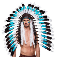 Indianentooi Sneeuwwolf blauw-wit Indianentooi Sneeuwwolf blauw-wit