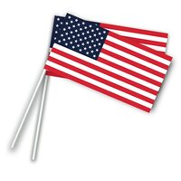 Zwaaivlaggetje Papier USA - 50 stuks Zwaaivlaggetje Papier USA - 50 stuks