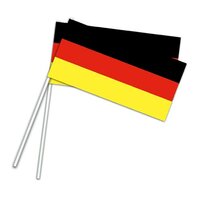 Zwaaivlaggetje Papier Duitsland - 50 stuks Zwaaivlaggetje Papier Duitsland - 50 stuks