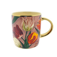 Souvenir Mok - Beker Pretty Tulps - Hollandse Tulpen - Roze 