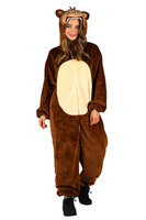 Onesie Dierenkostuum - Aap Pluche - Volwassenen Onesie Dierenkostuum - Aap Pluche - Volwassenen