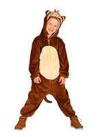 Onesie Dierenkostuum - Aap Pluche - Kinderen Onesie Dierenkostuum - Aap Pluche - Kinderen
