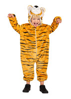 Onesie Dierenkostuum - Tijger Pluche - Kinderen