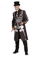 Thetru Jas - Halloween Skelet Met Stropdas - Heren Thetru Jas - Halloween Skelet Met Stropdas - Heren