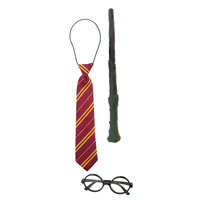 Harry Potter set 3-delig - stropdas - bril - staf